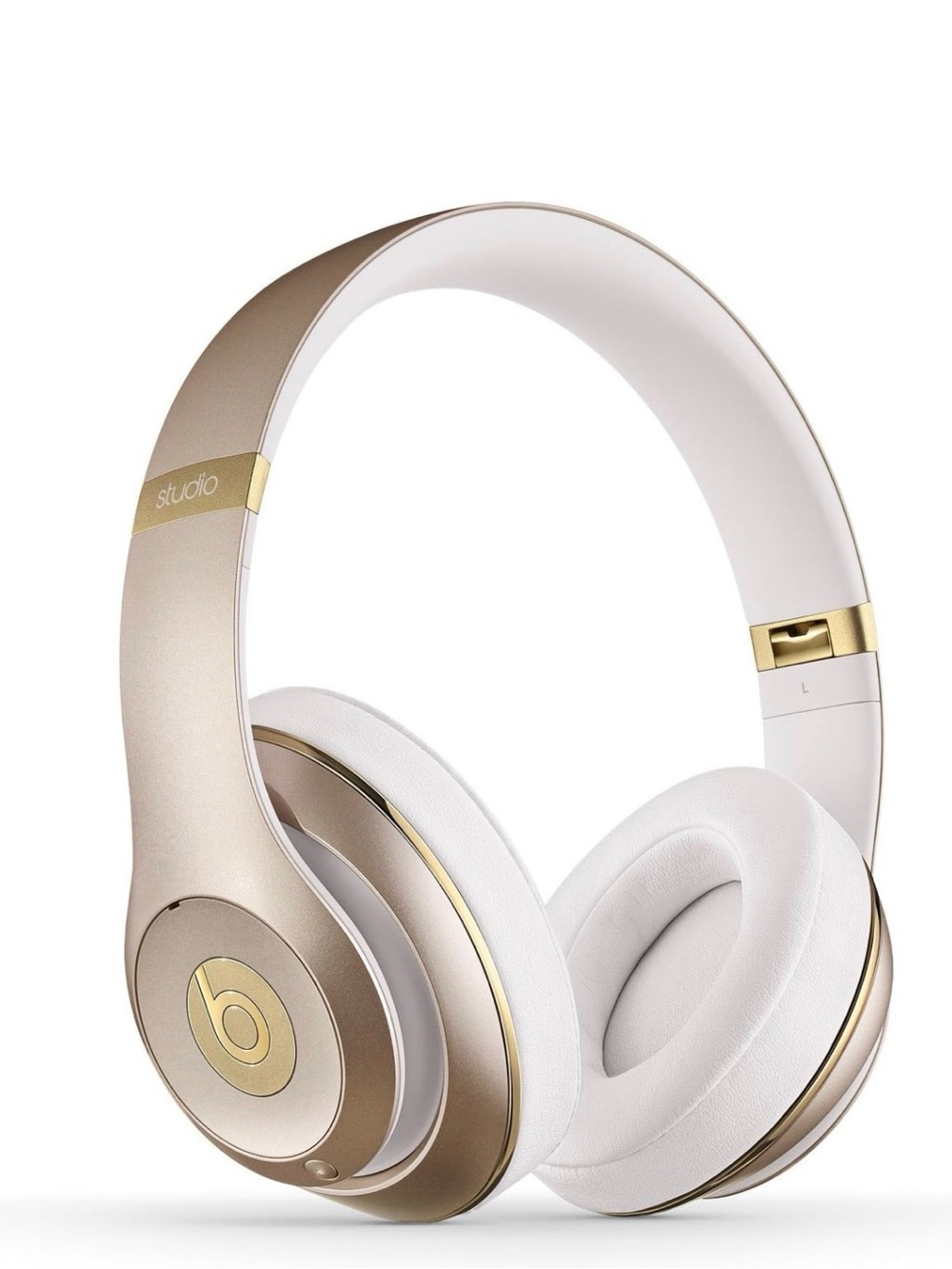 Beats Studio 2 Wireless Apple Gold White leather over ear Headphones bluetooth